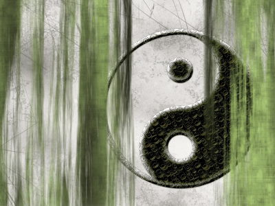Bild-Nr: 10135052 Yin und Yang - im Zeichen der Zeit (Farbvariante) Erstellt von: gabiw-art