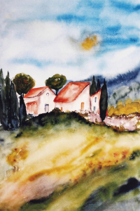 Bild-Nr: 10148410 Landscape - Aquarell Erstellt von: Galerie-Fotoeffekt