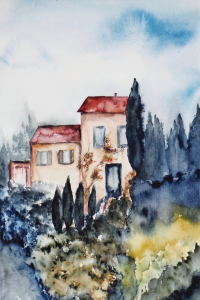 Bild-Nr: 10148416 Landschaft Aquarell Erstellt von: Galerie-Fotoeffekt