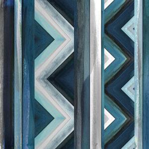 Bild-Nr: 10185596 Color Lines Blue Zig Zag Right Erstellt von: CASA-FINE-ARTS