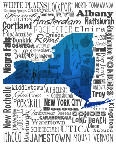 Bild-Nr: 10254108 State Your Name New York White Erstellt von: CASA-FINE-ARTS