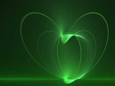 Bild-Nr: 10284521 Herz in Grün Erstellt von: gabiw-art