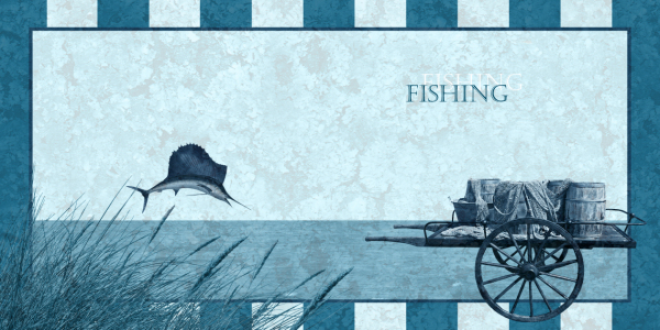 Bild-Nr: 10368661 Serie Maritim blau Fishing Erstellt von: Mausopardia