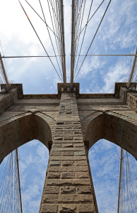 Bild-Nr: 10497151 Brooklyn Bridge vor blauem Himmel Erstellt von: Buellom