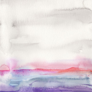 Bild-Nr: 10511706 Watercolor Landscape II with Pink Erstellt von: CASA-FINE-ARTS