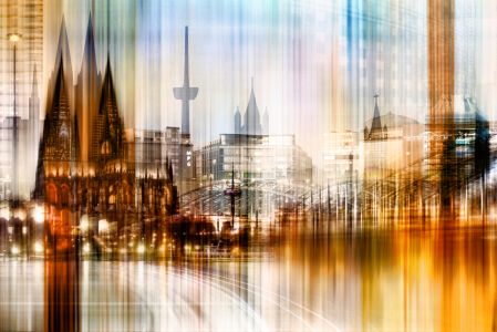 Bild-Nr: 10569208 Köln Skyline Abstrakte Collage Erstellt von: Galerie-Fotoeffekt