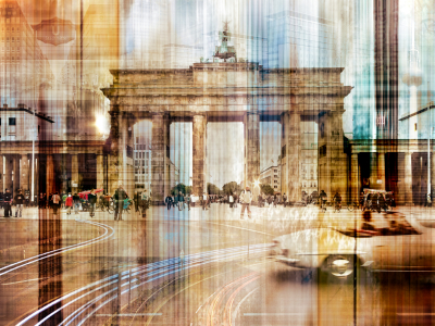 Bild-Nr: 10570074 Berlin Skyline Abstrakte Collage Erstellt von: Galerie-Fotoeffekt