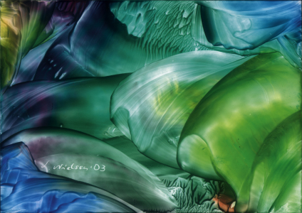 Bild-Nr: 10572405 Unterwasserlandschaft - Encaustic Erstellt von: Ulrike Kröll