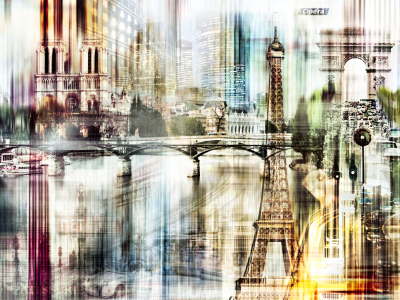 Bild-Nr: 10582425 Paris - Abstrakte Collage Erstellt von: Galerie-Fotoeffekt