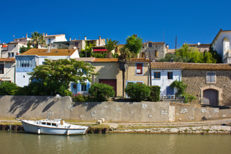 Bild-Nr: 10625908 Häuserzeile am Canal du midi  Erstellt von: Anja Schäfer