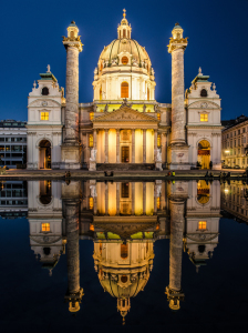 Bild-Nr: 10647624 Wiener Karlskirche zur blauen Stunde 2.0 Erstellt von: Jean Claude Castor