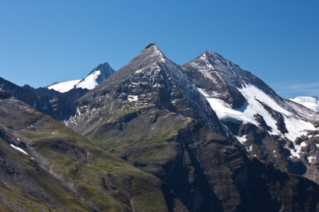 Bild-Nr: 10650040 Glocknergruppe - Großglockner mit Sonnenwelleck und Fuscherkarkopf Erstellt von: Anja Schäfer