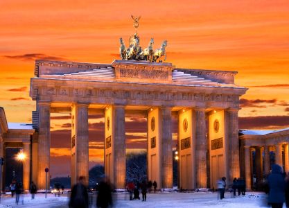 Bild-Nr: 10675416 Berlin Brandenburger Tor Sonnenuntergang Erstellt von: bildpics