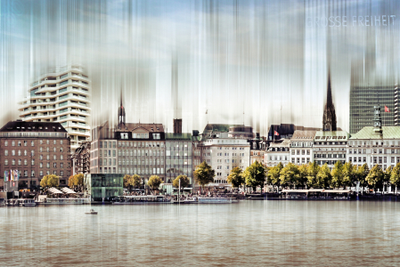 Bild-Nr: 10706201 Hamburg Panorama Collage Erstellt von: Galerie-Fotoeffekt