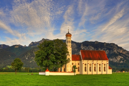 Bild-Nr: 10712021 Wallfahrtskirche St.Coloman im Sonnenuntergang Erstellt von: Marcel Wenk