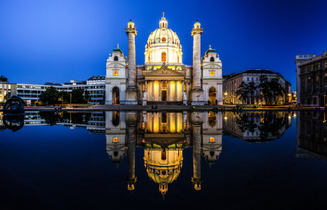 Bild-Nr: 10712991 Karlskirche in Wien Panorama XXL Erstellt von: Jean Claude Castor