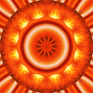 Bild-Nr: 10717969 Mandala Energie orange Erstellt von: Christine Bässler