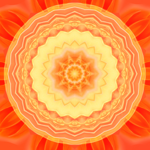 Bild-Nr: 10718385 Mandala Sonne orange Erstellt von: Christine Bässler