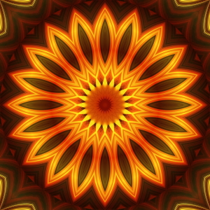Bild-Nr: 10735721 Mandala leuchtende Blume Erstellt von: Christine Bässler