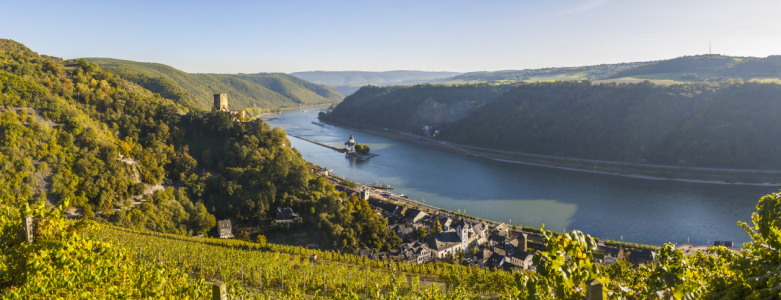 Bild-Nr: 10752465 Kaub mit Burgen Gutenfels und Pfalzgrafenstein (11n) Erstellt von: Erhard Hess