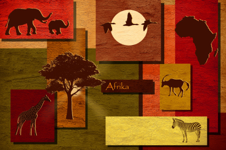 Bild-Nr: 10782117 Mosaik Afrika Wildlife Erstellt von: Mausopardia