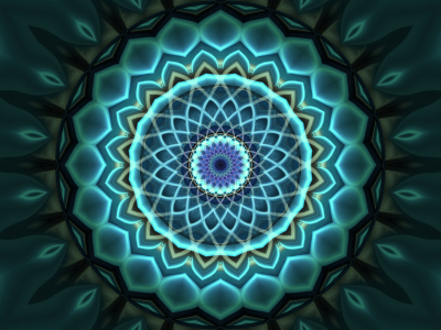 Bild-Nr: 10787931 Mandala blue Erstellt von: Christine Bässler