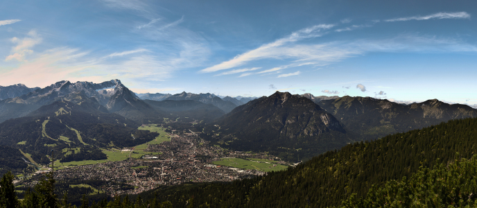 Bild-Nr: 10828695 Bergpanorama Garmisch-Partenkirchen mit Zugspitze Erstellt von: KaDeKb