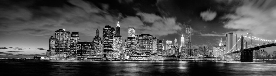 Bild-Nr: 10842753 Manhattan Skyline (Panorama) b/w Erstellt von: BvuPhotography