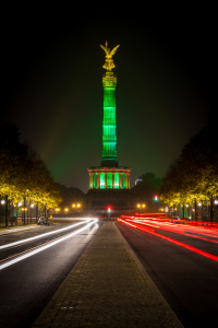 Bild-Nr: 10880276 Berliner Siegessäule in Grün Erstellt von: robert-frank-photography