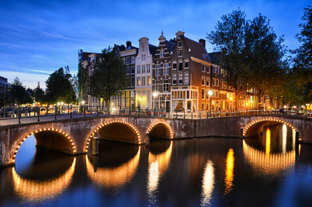 Bild-Nr: 11005348 Nacht in Amsterdam Erstellt von: Mapics
