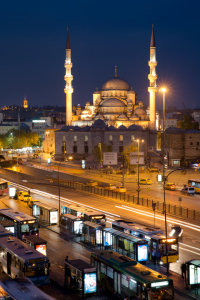 Bild-Nr: 11077453 New mosque at night,  Istanbul Turkey Erstellt von: goekce-narttek