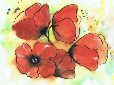 Bild-Nr: 11094147 Mohn Aquarell Erstellt von: LiDija