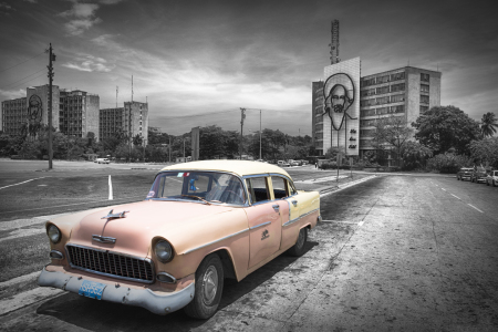 Bild-Nr: 11128538 Oldtimer in Kuba Havanna rosa koloriert Erstellt von: BastianLinder