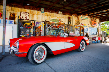 Bild-Nr: 11141748 Route 66 - Corvette at Hackberry General Store Erstellt von: d-wigger