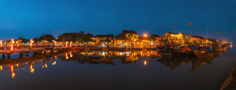 Bild-Nr: 11163798 Vietnam - Hoi An Panorama Blaue Stunde Erstellt von: Jean Claude Castor