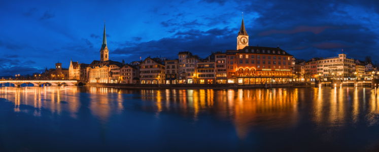 Bild-Nr: 11186322 Schweiz - Zürich Stadthausquai Panorama Erstellt von: Jean Claude Castor