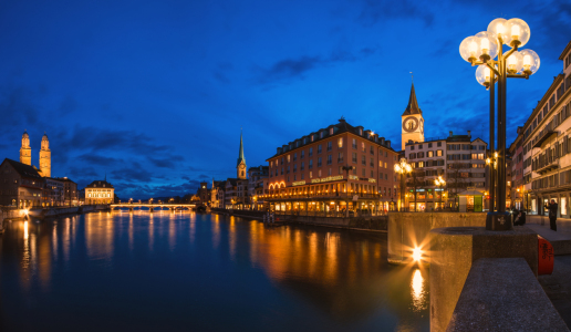 Bild-Nr: 11186344 Schweiz - Zürich Stadthausquai Panorama Erstellt von: Jean Claude Castor