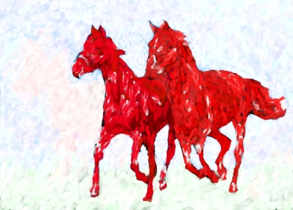 Bild-Nr: 11189824 2 rote Pferde Erstellt von: fiam-art