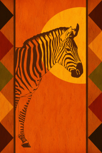Bild-Nr: 11221518 Afrika Faben mit Zebra Erstellt von: Mausopardia
