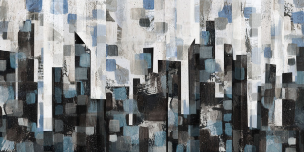 Bild-Nr: 11237819 Patchwork Blue City II Erstellt von: CASA-FINE-ARTS