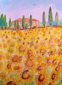 Bild-Nr: 11239072 ITALIEN Sonnenblumen in der Toscana Erstellt von: Ingrid Becker