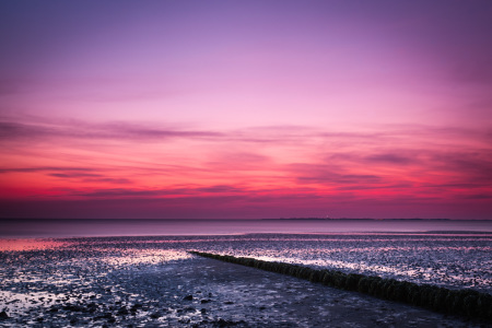 Bild-Nr: 11240876 Sonnenuntergang am Strand von Utersum auf Föhr Erstellt von: Konstantin-Articus