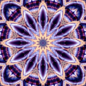 Bild-Nr: 11323404 Mandala Stern lila  Erstellt von: Christine Bässler