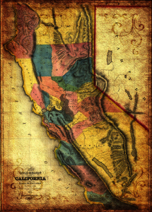 Bild-Nr: 11341452 California 1851 antike Landkarte Erstellt von: artefacti