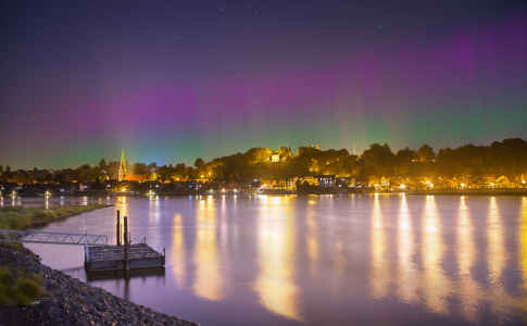 Bild-Nr: 11346216 Polarlicht über Lauenburg Erstellt von: PhotoArt-Hartmann