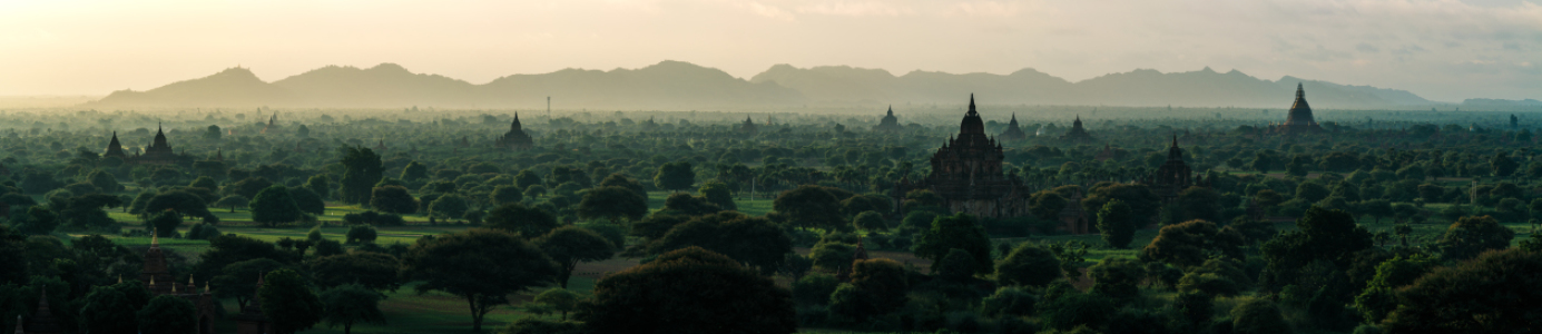 Bild-Nr: 11361766 Burma - Bagan am Morgen Panorama  Erstellt von: Jean Claude Castor