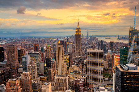 Bild-Nr: 11362986 New York City - Sonnenuntergang Skyline Manhattan  Erstellt von: d-wigger