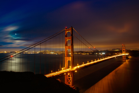Bild-Nr: 11362988 Golden Gate Bridge nach Sonnenuntergang Erstellt von: d-wigger