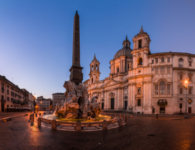 Bild-Nr: 11390943 Rom - Piazza Navona am Morgen Panorama Erstellt von: Jean Claude Castor