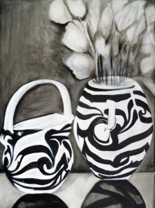 Bild-Nr: 11396789 Gestreifte Vase und Schale Erstellt von: Nelke